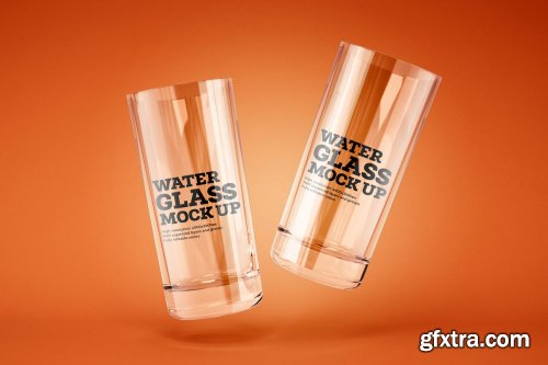 CreativeMarket - Water and Cocktail Glass Mockup Set 4774238