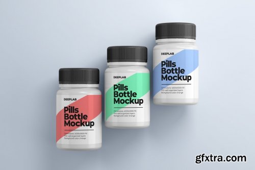 CreativeMarket - Medical Pill Bottle Mockup - 11 set 4429056