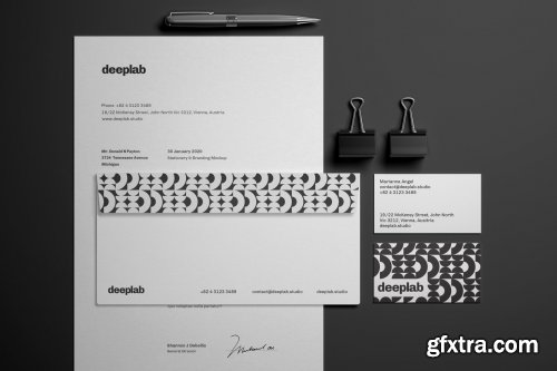 CreativeMarket - Elegant Stationery Branding Mockup 4433253