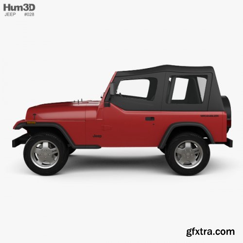 Jeep Wrangler YJ 1987 3D model