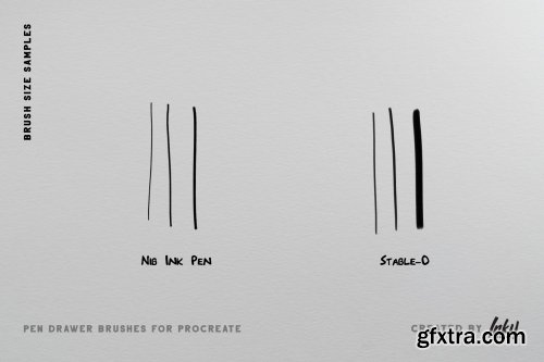 CreativeMarket - Pen Drawer Procreate Brush Set 3815806