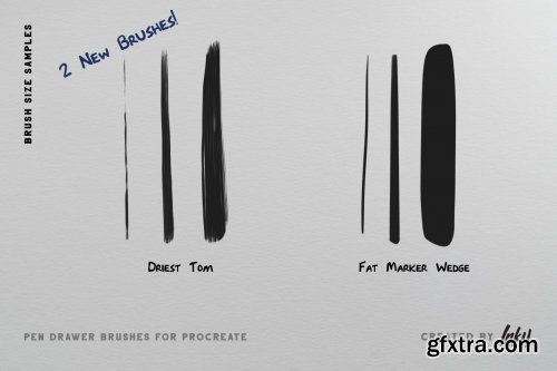 CreativeMarket - Pen Drawer Procreate Brush Set 3815806