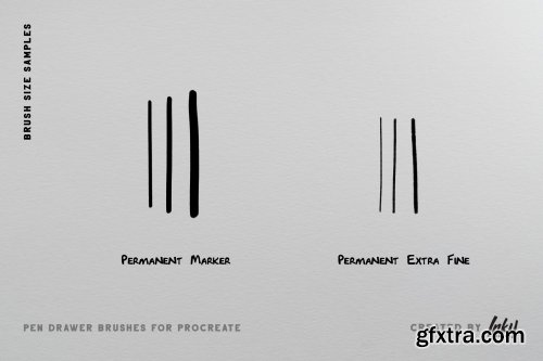 CreativeMarket - Pen Drawer Procreate Brush Set 3815806