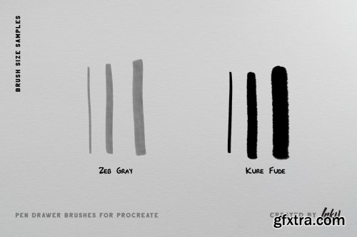 CreativeMarket - Pen Drawer Procreate Brush Set 3815806