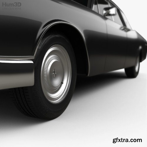 Lincoln Continental sedan 1968 3D model