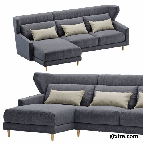 Sofa corner SANCAL folk 3D model