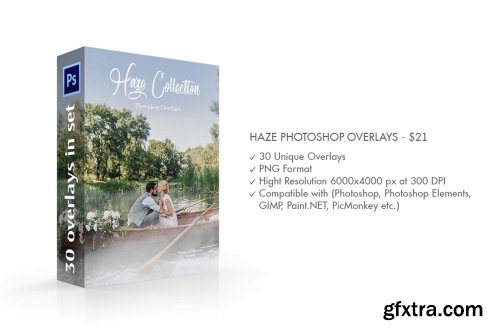 CreativeMarket - Haze Photoshop Overlays 4722895