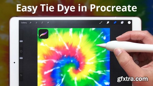  Easy Tie Dye in Procreate