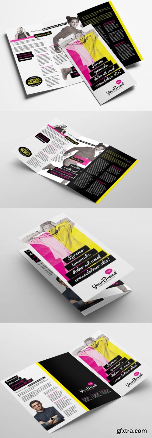 Modern Trifold Brochure Layout 338901676