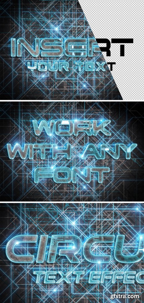 Circuit Style Text Effect Mockup 338873151