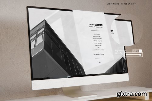 CreativeMarket - Customizable Workspace Mockup - iMac & Macbook pro