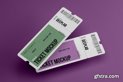 CreativeMarket - Tickets Mockup Set - 17 styles 4328495