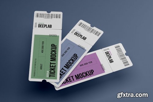 CreativeMarket - Tickets Mockup Set - 17 styles 4328495