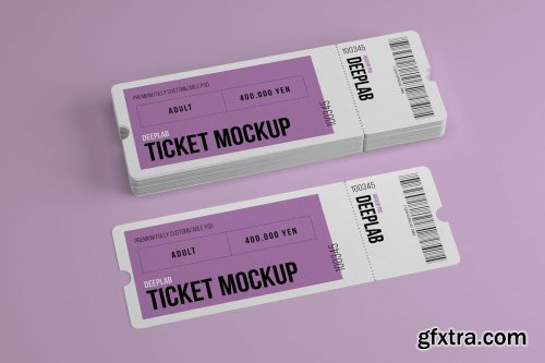 CreativeMarket - Tickets Mockup Set - 17 styles 4328495