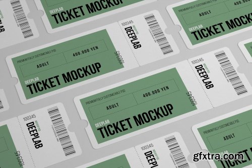 CreativeMarket - Tickets Mockup Set - 17 styles 4328495