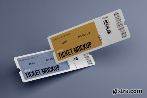 CreativeMarket - Tickets Mockup Set - 17 styles 4328495