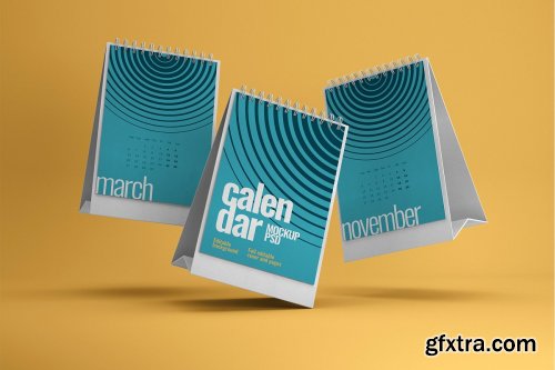 CreativeMarket - Desk Calendar Mockup Set - 23 styles 4342322