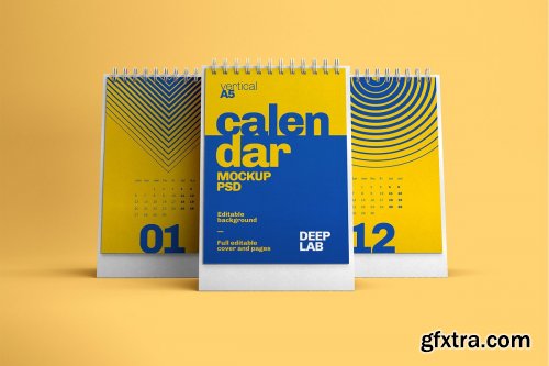 CreativeMarket - Desk Calendar Mockup Set - 23 styles 4342322