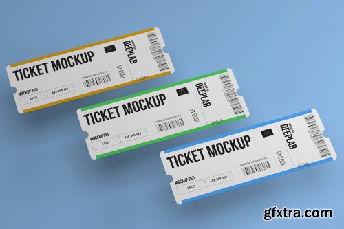 CreativeMarket - Tickets Mockup Set - 17 styles 4328495