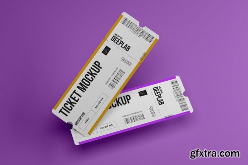 CreativeMarket - Tickets Mockup Set - 17 styles 4328495