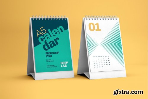 CreativeMarket - Desk Calendar Mockup Set - 23 styles 4342322