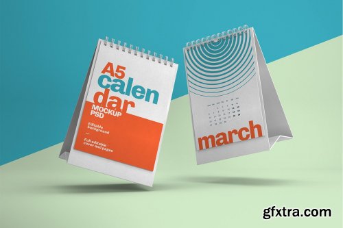 CreativeMarket - Desk Calendar Mockup Set - 23 styles 4342322