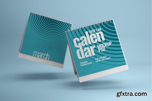 CreativeMarket - Desk Calendar Mockup Set - 23 styles 4342322