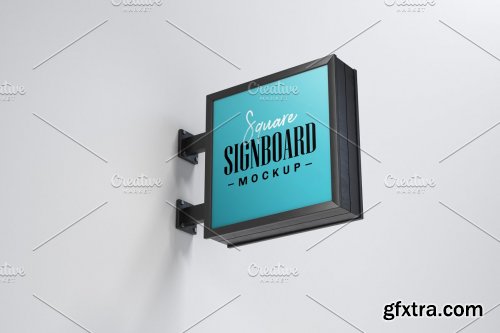 CreativeMarket - Street Signboard Mockup Set 4774293