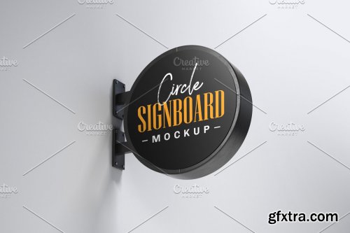 CreativeMarket - Street Signboard Mockup Set 4774293