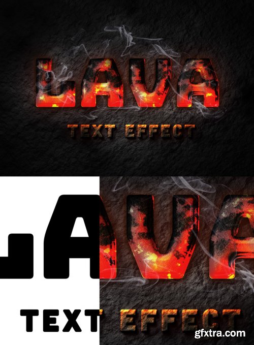 Lava Text Effect 338914061