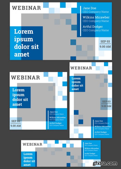 Webinar Social Media Banners Layout 339274465