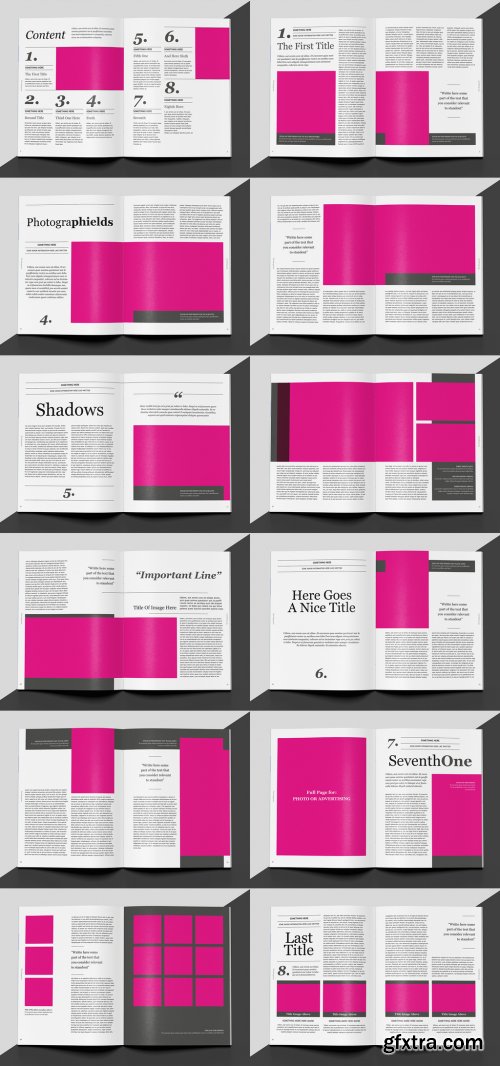 Magazine Brochure Layout 339309560