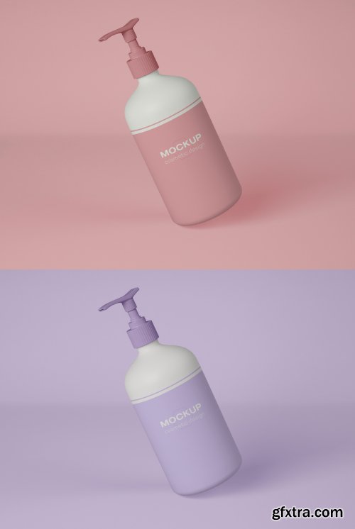 Cosmetic Dispenser Bottle Mockup 339300080