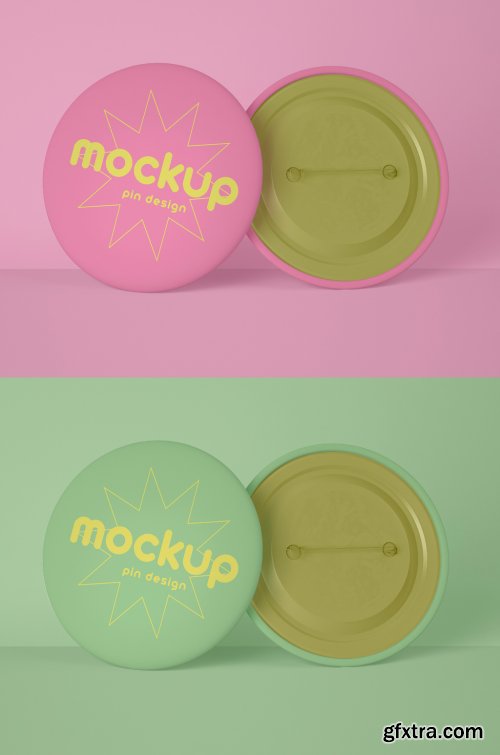 Pin Button Mockup 339301130