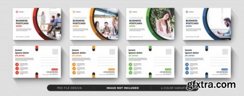 Corporate business postcard and banner templates