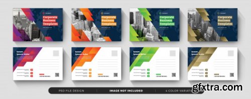 Corporate business postcard and banner templates