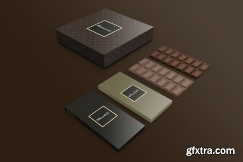 Chocolate box mockup