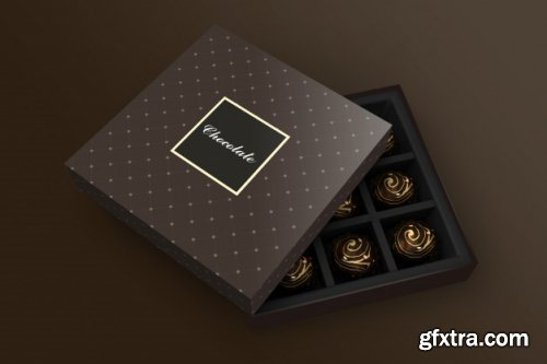 Chocolate box mockup