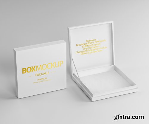 CreativeMarket - Box Package Mockup