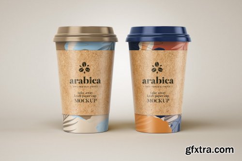 CreativeMarket - Take Away Paper Coffee Cup Mockups 4813086