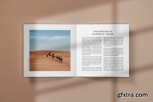 CreativeMarket - Square Bifold Brochure Mockup Set 4817409