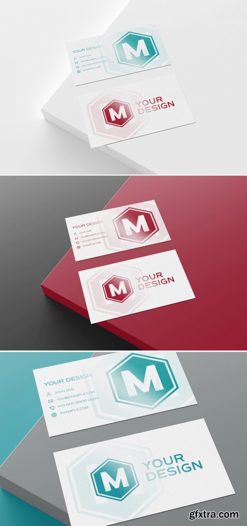 White Business Card Mockup 340008104