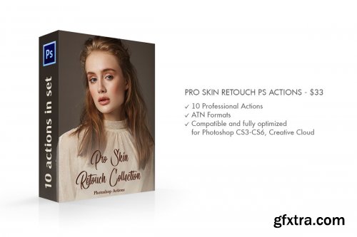 CreativeMarket - Pro Skin Retouch Photoshop Actions 4548028