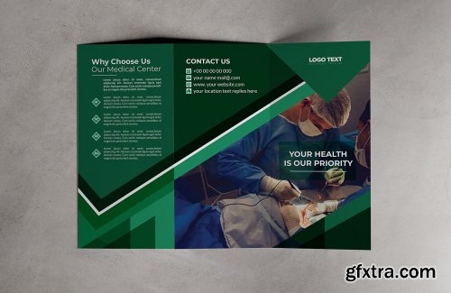 CreativeMarket - Corporate Medical Tri-Fold Brochure 4678569