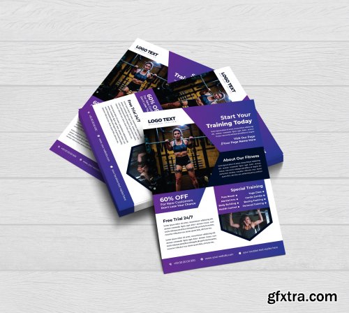 CreativeMarket - Fitness Gym Flyer Template 4691698