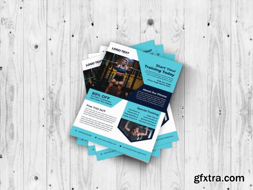 CreativeMarket - Fitness Gym Flyer Template 4691698