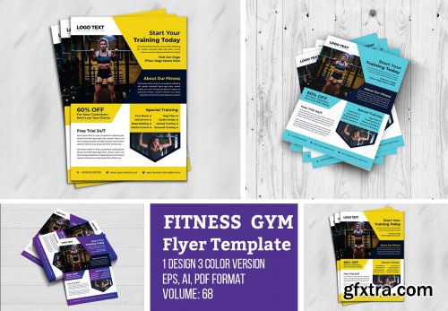 CreativeMarket - Fitness Gym Flyer Template 4691698