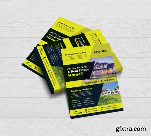 CreativeMarket - Real estate flyer template 4686186