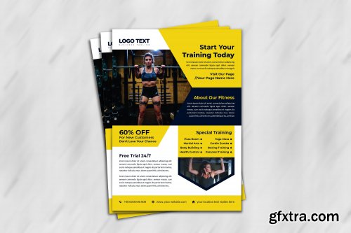 CreativeMarket - Fitness Gym Flyer Template 4691698