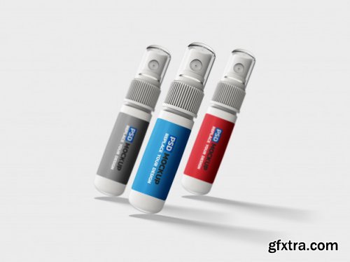 Alcohol spray corona virus mockup